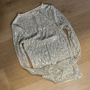 Free People Intimately Sequin Top